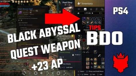 bdo black abyssal weapon exchange